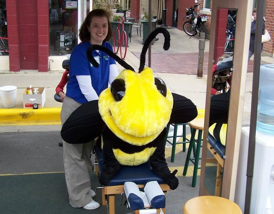 Dr. Brooke and Buzz the Saline Hornet Dr. Brooke and Buzz the Saline Hornet